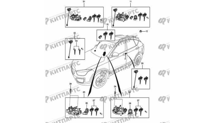 Личинки замков FAW Besturn X80